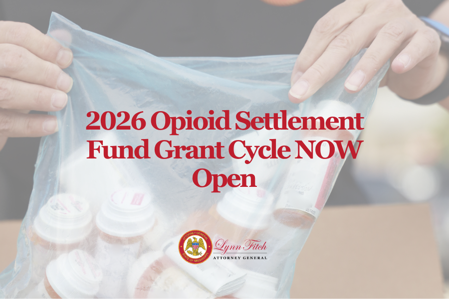2026 Opioid Settlement Fund Grant Cycle