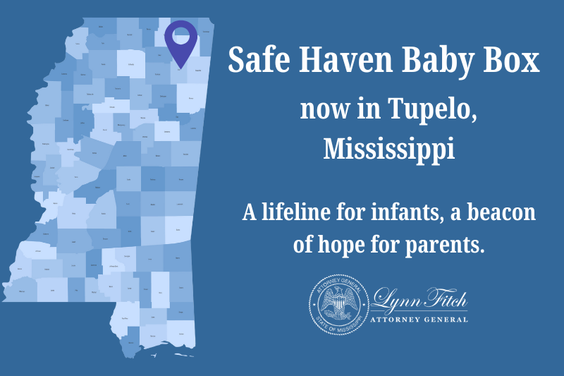 Safe Haven Baby Box NOW in Tupelo, MS